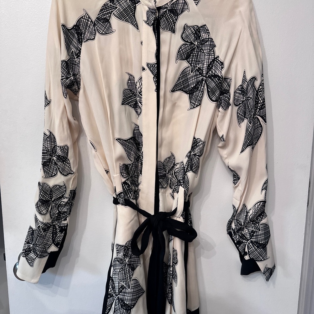 Reiss Black Floral Print